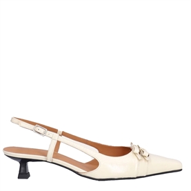 Billi Bi A8033 Slingback Pumps, Off White Naplack